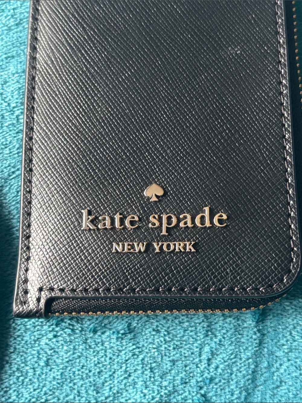 Kate Spade Saffiano Leather ID/Cash/Card Holder with Strap - Picture 7 of 12
